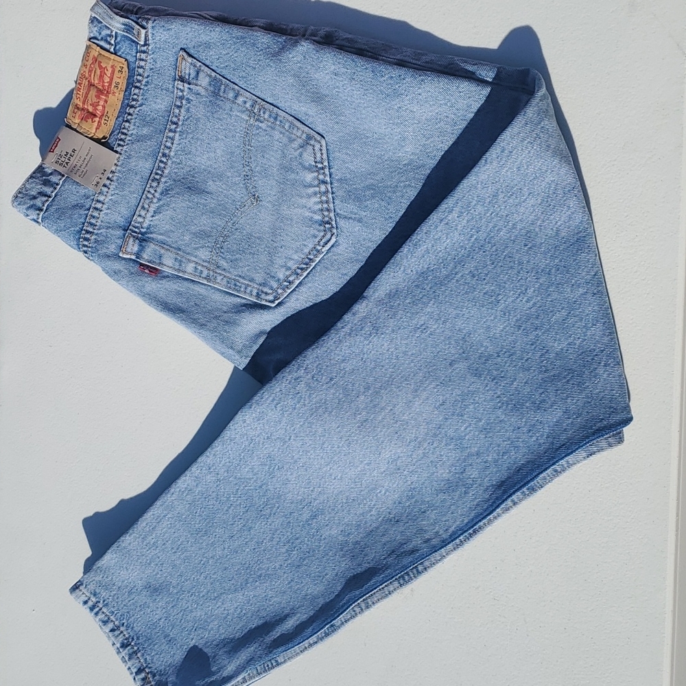 NEW! Men Levi's 512 Slim Taper Stretch Jeans Size 36×34